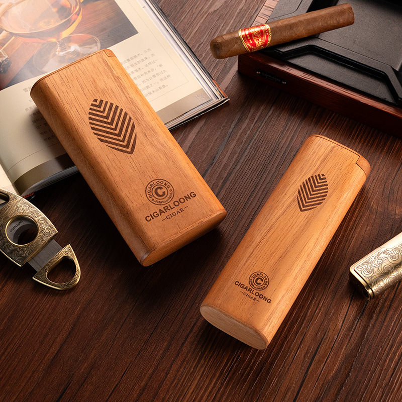 Home Fragrance Maple Walnut - Drewniany humidor na cygara z drewna