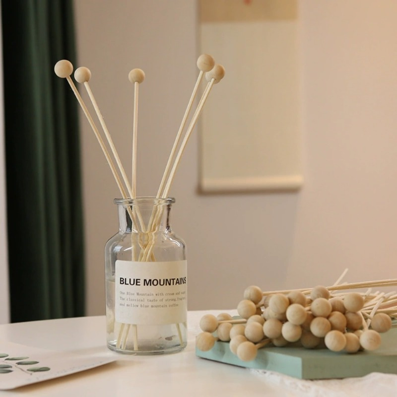 Home Fragrance System - 30 sztuk/partia bezogniowy drewniany kulka Aroma