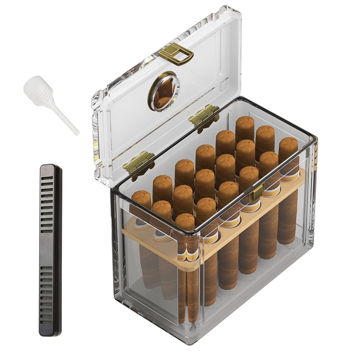 Akrylowy humidor na cygara z h – Home Fragrance Maple Walnut recenzja i cena