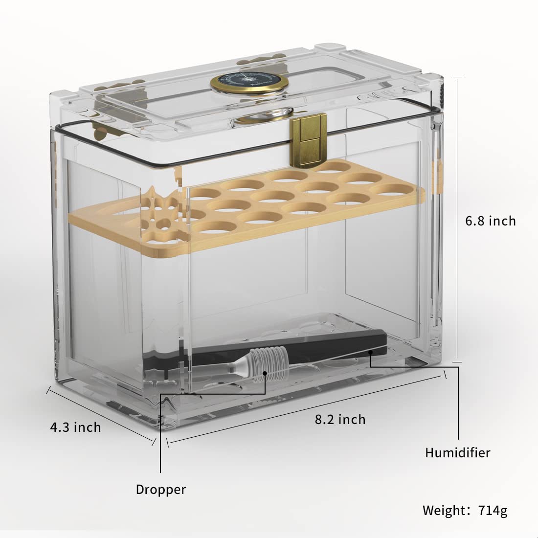 Akrylowy humidor na cygara z h – Home Fragrance Maple Walnut recenzja i cena