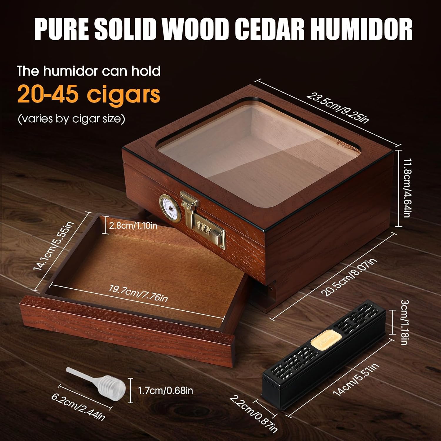 Humidor na cygara, drewniany h – Home Fragrance Maple Walnut recenzja i cena
